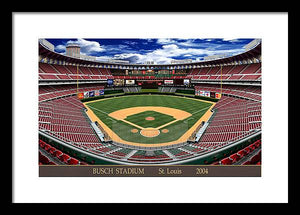 Busch Stadium 2004 - Framed Print