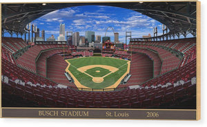 Busch Stadium 2006 - Wood Print