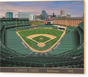 Camden Yards 1992 - Wood Print