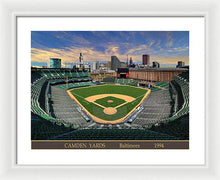 Load image into Gallery viewer, Camden Yards 1994 - Framed Print
