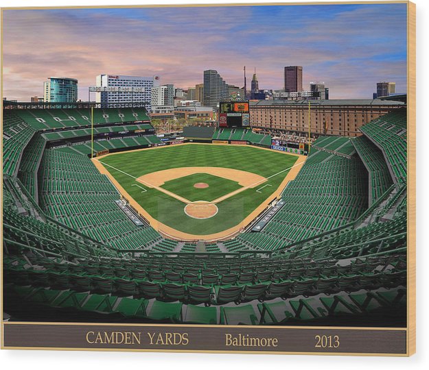 Camden Yards 2013 - Wood Print