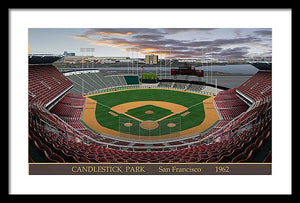 Candlestick Park 1962 - Framed Print