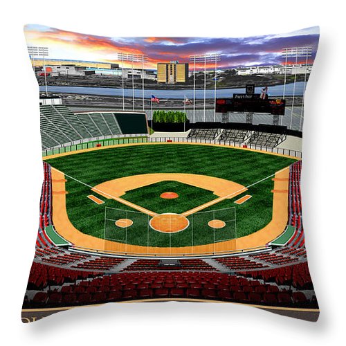 Candlestick Park 1962 - Throw Pillow