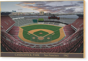 Candlestick Park 1962 - Wood Print