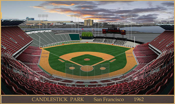 Candlestick Park 1962 - Art Print