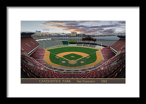 Candlestick Park 1962 - Framed Print