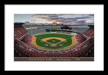 Load image into Gallery viewer, Candlestick Park 1962 - Framed Print
