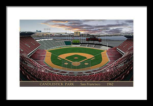 Candlestick Park 1962 - Framed Print