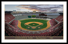 Load image into Gallery viewer, Candlestick Park 1962 - Framed Print
