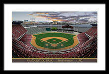 Load image into Gallery viewer, Candlestick Park 1962 - Framed Print
