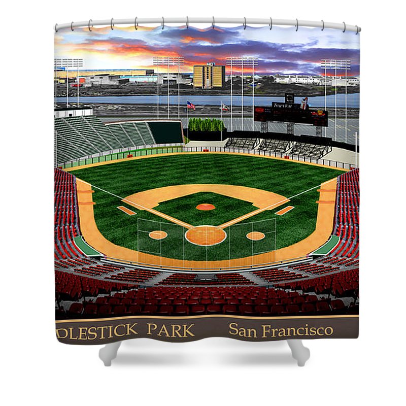 Candlestick Park 1962 - Shower Curtain