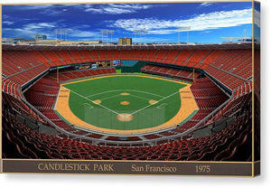 Candlestick Park 1975 - Canvas Print