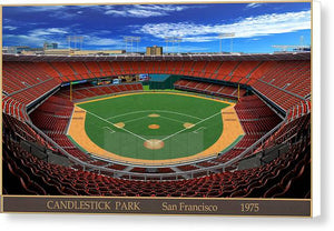 Candlestick Park 1975 - Canvas Print