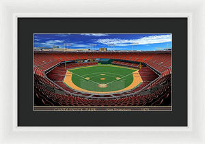 Candlestick Park 1975 - Framed Print