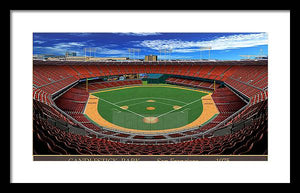 Candlestick Park 1975 - Framed Print