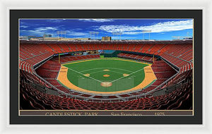 Candlestick Park 1975 - Framed Print