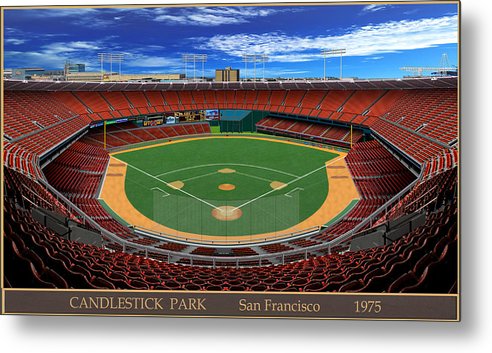 Candlestick Park 1975 - Metal Print