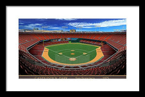 Candlestick Park 1975 - Framed Print