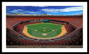 Candlestick Park 1975 - Framed Print