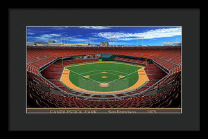 Candlestick Park 1975 - Framed Print