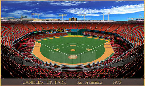 Candlestick Park 1975 - Art Print