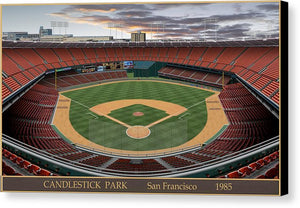 Candlestick Park 1985 - Canvas Print