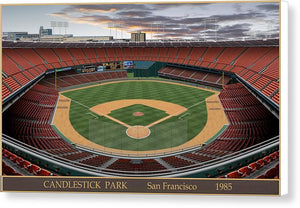 Candlestick Park 1985 - Canvas Print