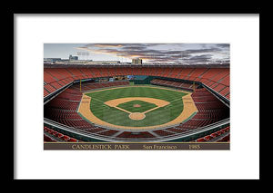 Candlestick Park 1985 - Framed Print