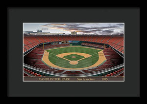 Candlestick Park 1985 - Framed Print