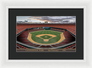 Candlestick Park 1985 - Framed Print