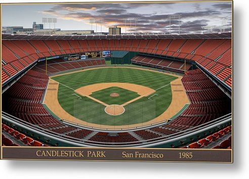Candlestick Park 1985 - Metal Print