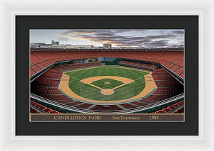 Candlestick Park 1985 - Framed Print