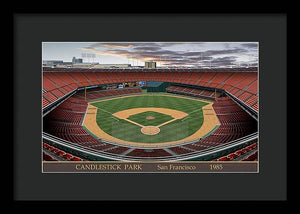 Candlestick Park 1985 - Framed Print