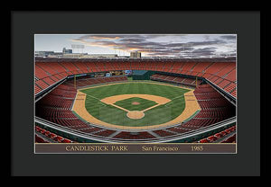 Candlestick Park 1985 - Framed Print