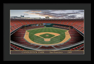 Candlestick Park 1985 - Framed Print