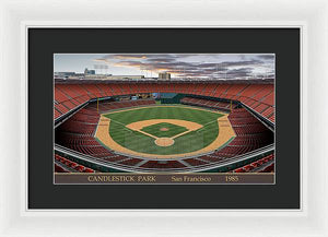 Candlestick Park 1985 - Framed Print