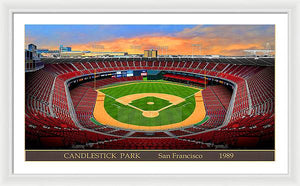 Candlestick Park 1989 - Framed Print