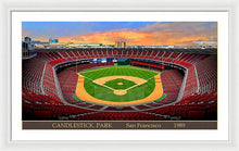 Load image into Gallery viewer, Candlestick Park 1989 - Framed Print
