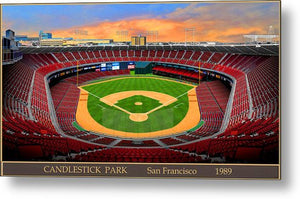 Candlestick Park 1989 - Metal Print