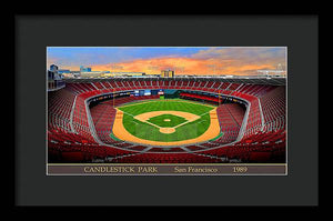 Candlestick Park 1989 - Framed Print