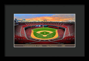 Candlestick Park 1989 - Framed Print