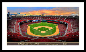 Candlestick Park 1989 - Framed Print