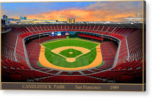 Candlestick Park 1989 - Acrylic Print