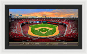 Candlestick Park 1989 - Framed Print