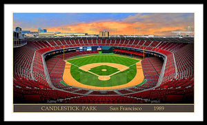 Candlestick Park 1989 - Framed Print