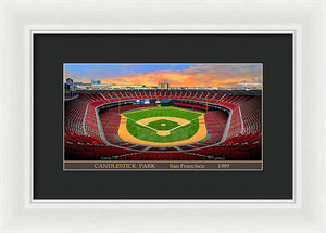 Candlestick Park 1989 - Framed Print