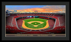 Candlestick Park 1989 - Framed Print