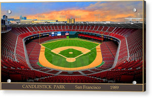 Candlestick Park 1989 - Acrylic Print