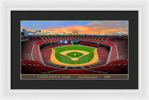 Candlestick Park 1989 - Framed Print