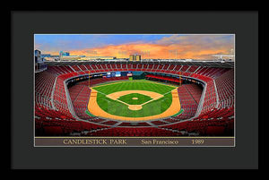 Candlestick Park 1989 - Framed Print